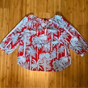 Talbots Floral Blouse